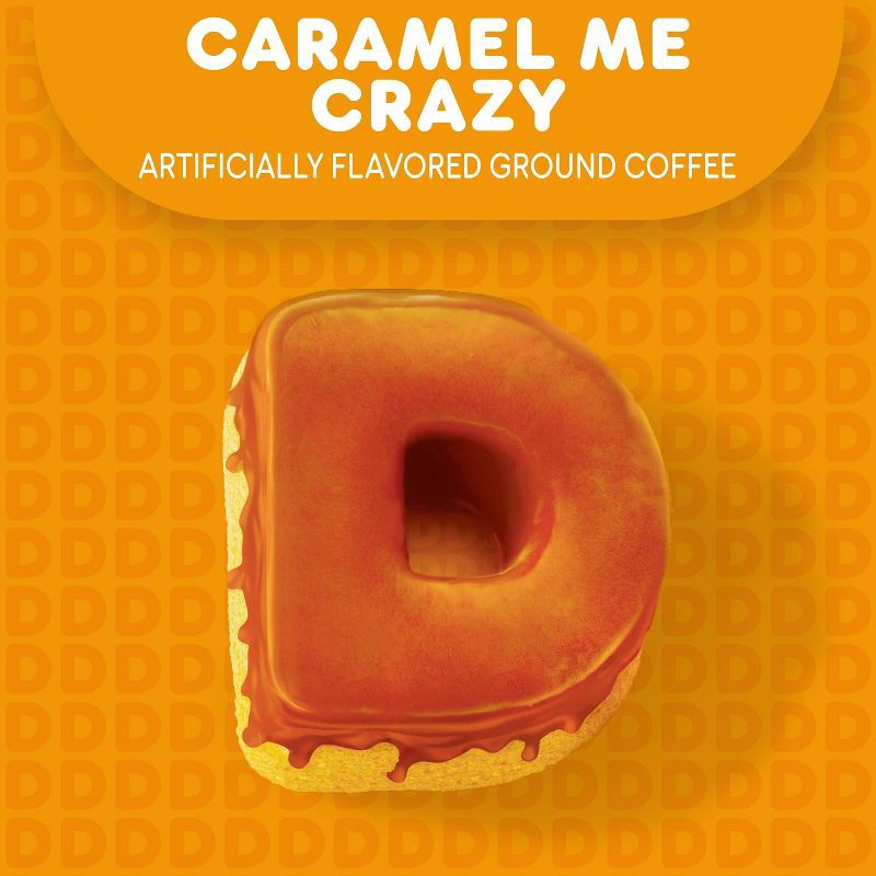 slide 4 of 7, Dunkin' Donuts Dunkin' Caramel Me Crazy Ground Coffee - 11oz, 11 oz