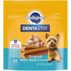 Pedigree Dentastix Dental Dog Treats with Chicken for Small Dog - 24ct