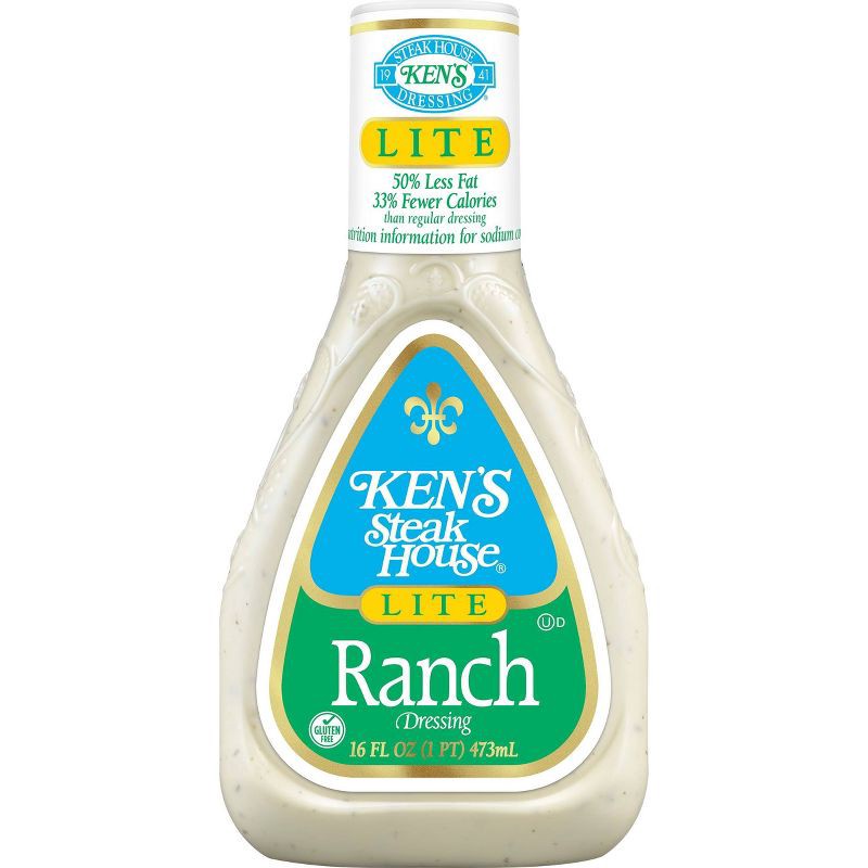 slide 1 of 4, Ken's Steak House Lite Ranch Salad Dressing - 16fl oz, 16 fl oz