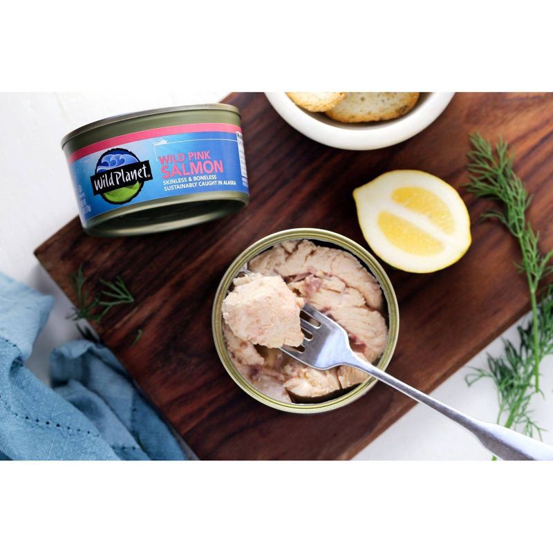 slide 4 of 5, Wild Planet Wild Alaskan Pink Salmon - 6oz, 6 oz