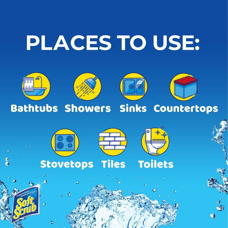 slide 6 of 8, Soft Scrub Lemon Scent Total All Purpose Bath and Kitchen Cleanser - 36oz, 36 oz