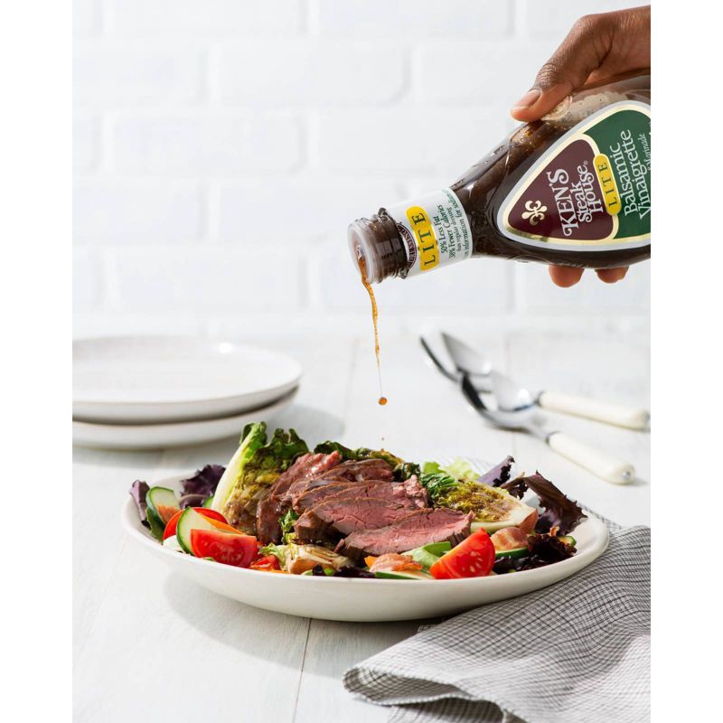 slide 4 of 5, Ken's Steak House Lite Balsamic Vinaigrette Dressing - 16fl oz, 16 fl oz