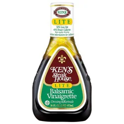 Ken's Steak House Lite Balsamic Vinaigrette Dressing - 16fl oz