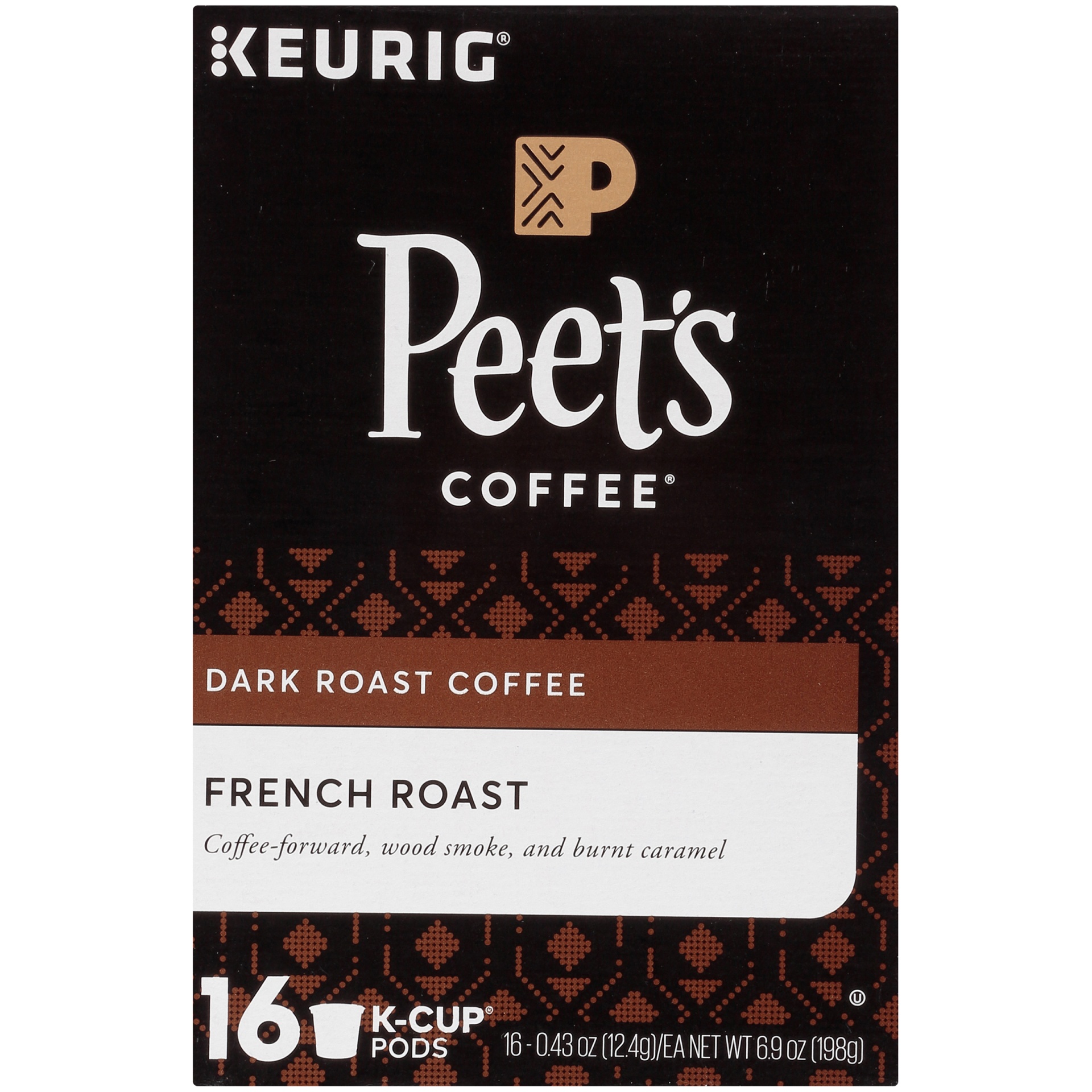 slide 4 of 7, Peet's Coffee French Roast Dark Roast Coffee K-Cup Pods, 16 ct