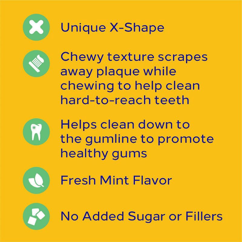 slide 6 of 9, Pedigree Dentastix Mint and Spearmint flavor Dental and Hard Chewy Dog Treats for Small Dog - 21ct, 21 ct