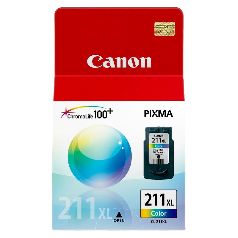 slide 1 of 4, Canon 211XL Single Ink Cartridge - Tri-color (2975B005AA), 1 ct