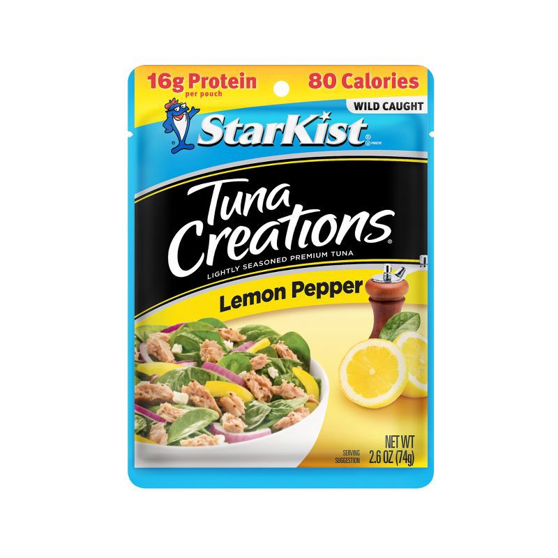 slide 1 of 7, StarKist Tuna Creations Lemon Pepper Pouch - 2.6oz, 2.6 oz