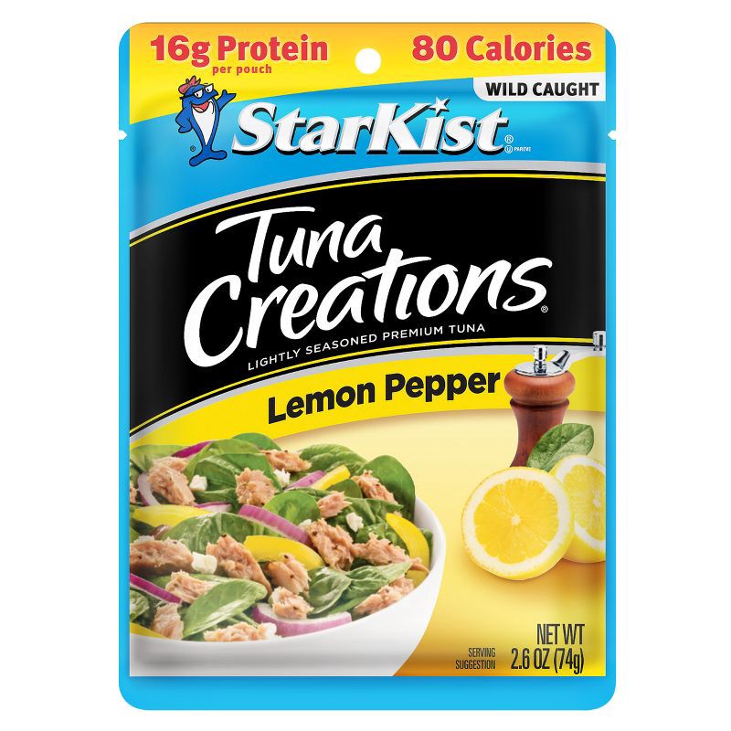 slide 1 of 13, StarKist Tuna Creations Lemon Pepper Pouch - 2.6oz, 2.6 oz