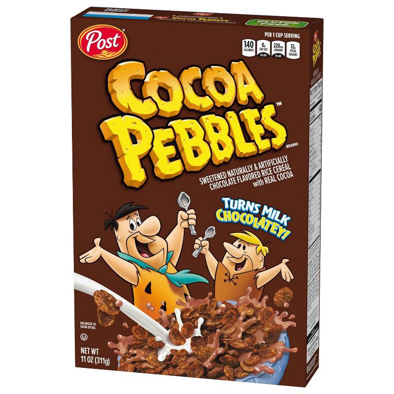 slide 3 of 13, Post Cocoa PEBBLES Breakfast Cereal - 11oz, 11 oz