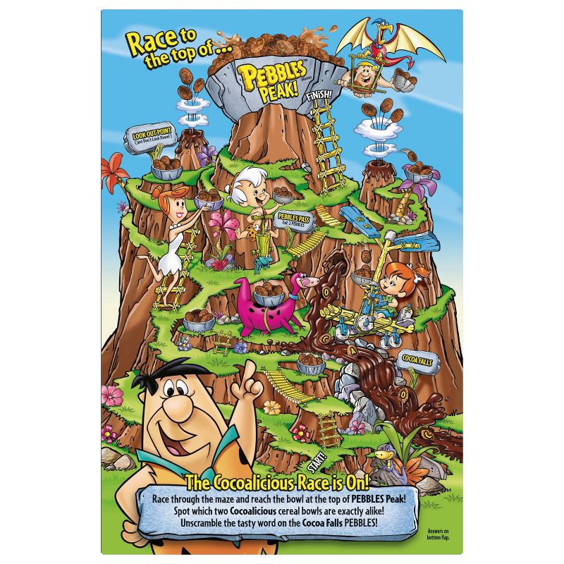 slide 4 of 13, Post Cocoa PEBBLES Breakfast Cereal - 11oz, 11 oz