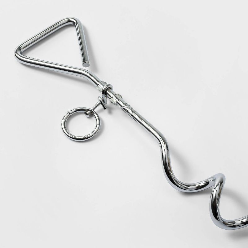 slide 2 of 3, Spiral Chrome Dog Stake - Boots & Barkley™, 1 ct