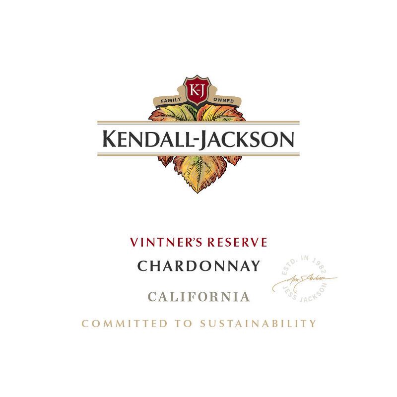 slide 2 of 9, Kendall-Jackson Vintner's Reserve Chardonnay Wine - 750ml Bottle, 750 ml