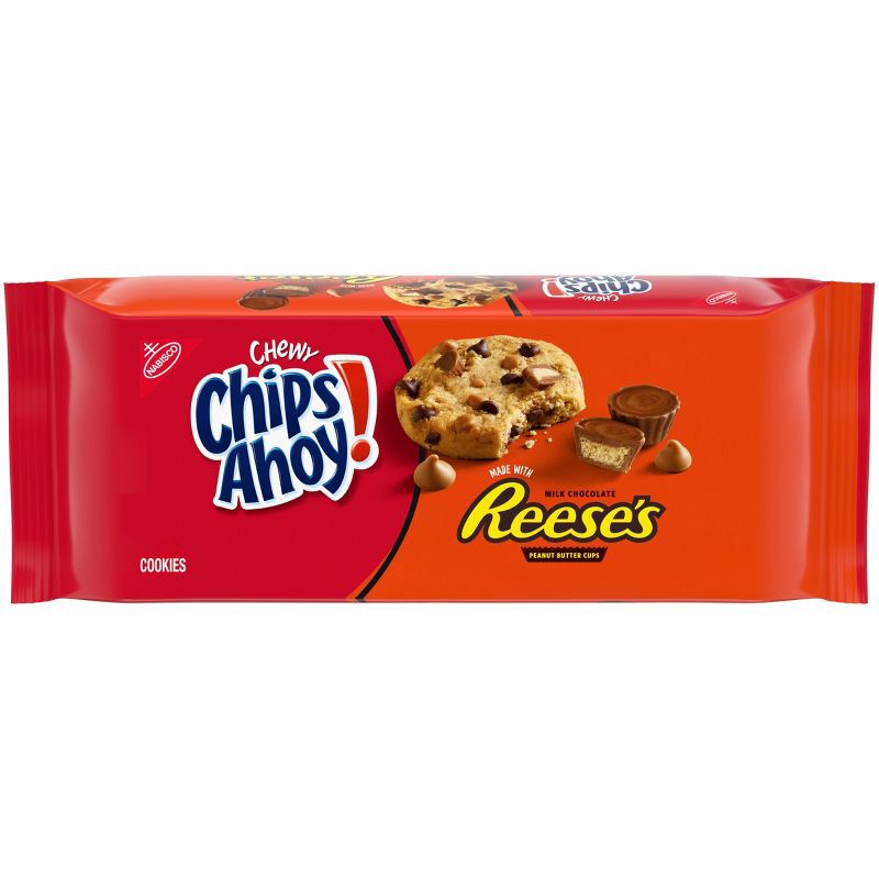 slide 1 of 12, Chips Ahoy! Chewy Chocolate Chip Cookies With Reese's Peanut Butter Cups - 9.5oz, 9.5 oz