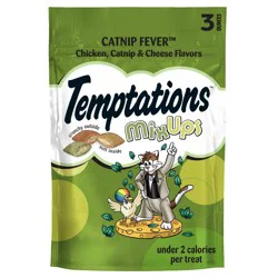 Temptations Cheese, Chicken and Catnip Flavor Mix-Ups Crunchy Treats Cat Treats - 3oz