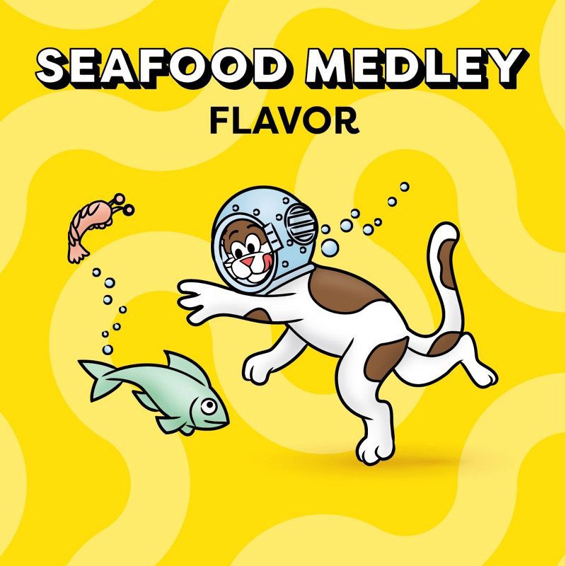 slide 8 of 10, Temptations Classic Seafood Medley Flavor Crunchy Cat Treats - 6.3oz, 6.3 oz