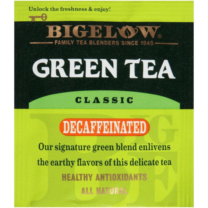 slide 3 of 11, Bigelow Classic Green Tea Bags Decaffeinated - 20ct, 20 ct