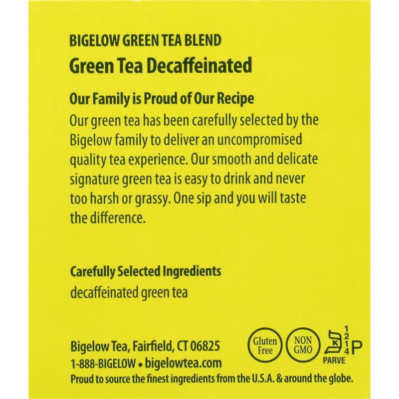 slide 6 of 11, Bigelow Classic Green Tea Bags Decaffeinated - 20ct, 20 ct
