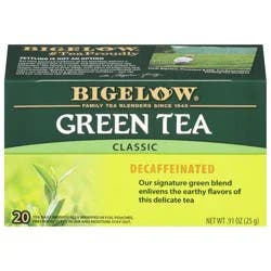 Bigelow Classic Green Tea Bags Decaffeinated - 20ct