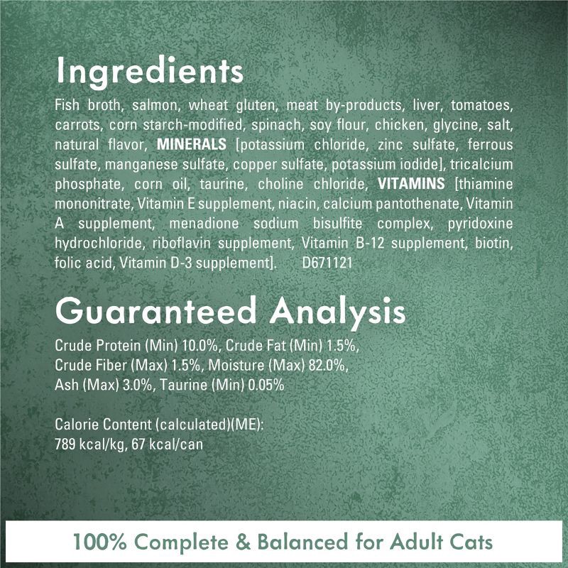 slide 6 of 9, Purina Fancy Feast Medleys In a Classic Sauce Gourmet Wet Cat Food with Fish Wild Salmon Primavera with Garden Vegetable & Greens - 3oz, 3 oz