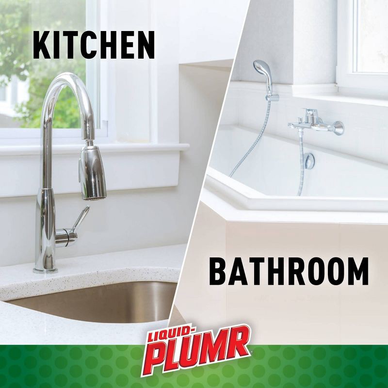 slide 7 of 10, Liquid-Plumr Pro-Strength Unscented Clog Remover & Hair Eliminator Gel - 16 fl oz: Plastic Bottle Drain Cleaner, 16 fl oz