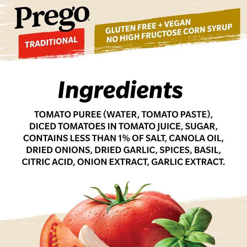 slide 6 of 9, Prego Pasta Sauce Traditional Italian Tomato Sauce 24oz, 24 oz