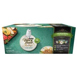 Purina Fancy Feast Medleys with Tuna,Chicken and Turkey Gourmet Wet Cat Food In a Classic Sauce Primavera Collection - 3oz/12ct Variety Pack