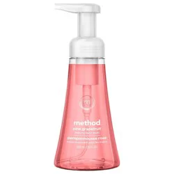 Method Foaming Hand Soap - Pink Grapefruit - 10 fl oz: Ethyl Alcohol-Free, Contains Aloe, Paraben-Free, Pump Bottle