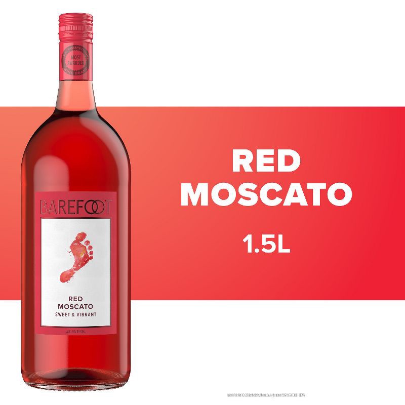 slide 2 of 7, Barefoot Cellars Red Moscato Red Wine - 1.5L Bottle, 1.5 liter