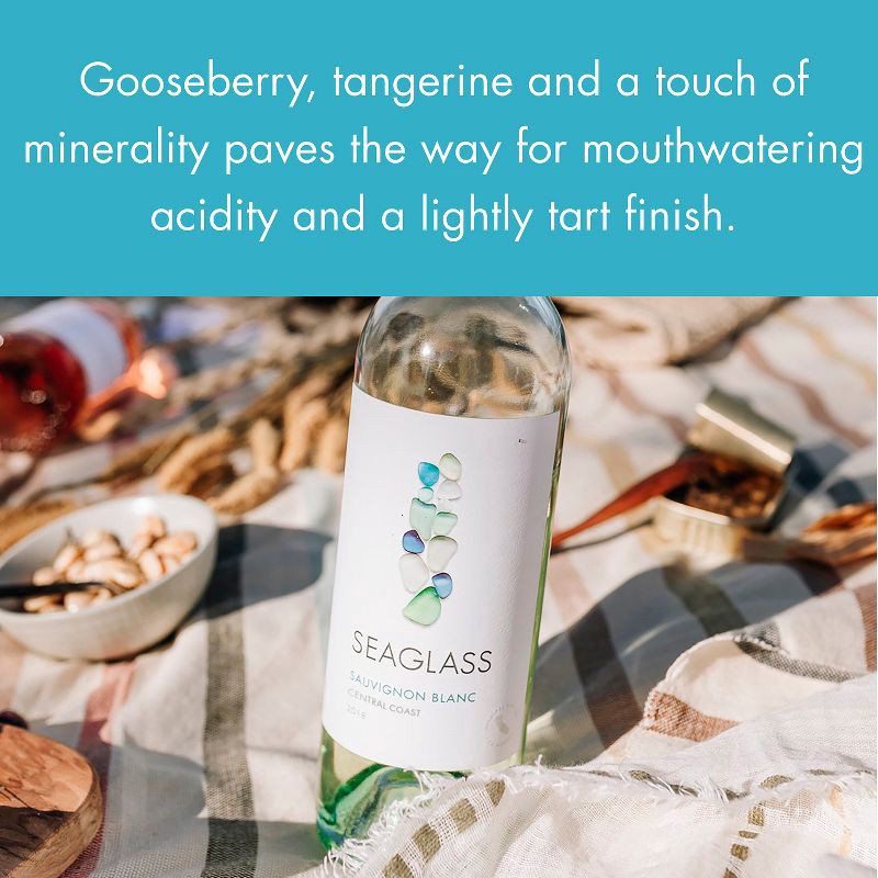 slide 4 of 6, SEAGLASS Sauvignon Blanc White Wine - 750ml Bottle, 750 ml