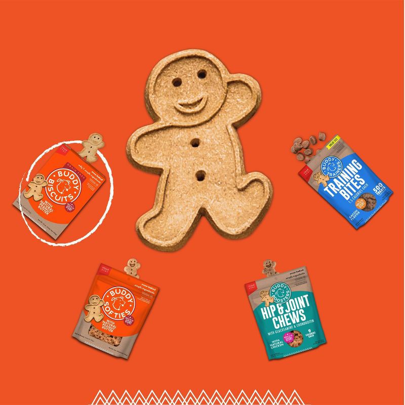 slide 8 of 11, Buddy Biscuits Oven Baked Crunchy Peanut Butter Dog Treats - 1lb, 1 lb