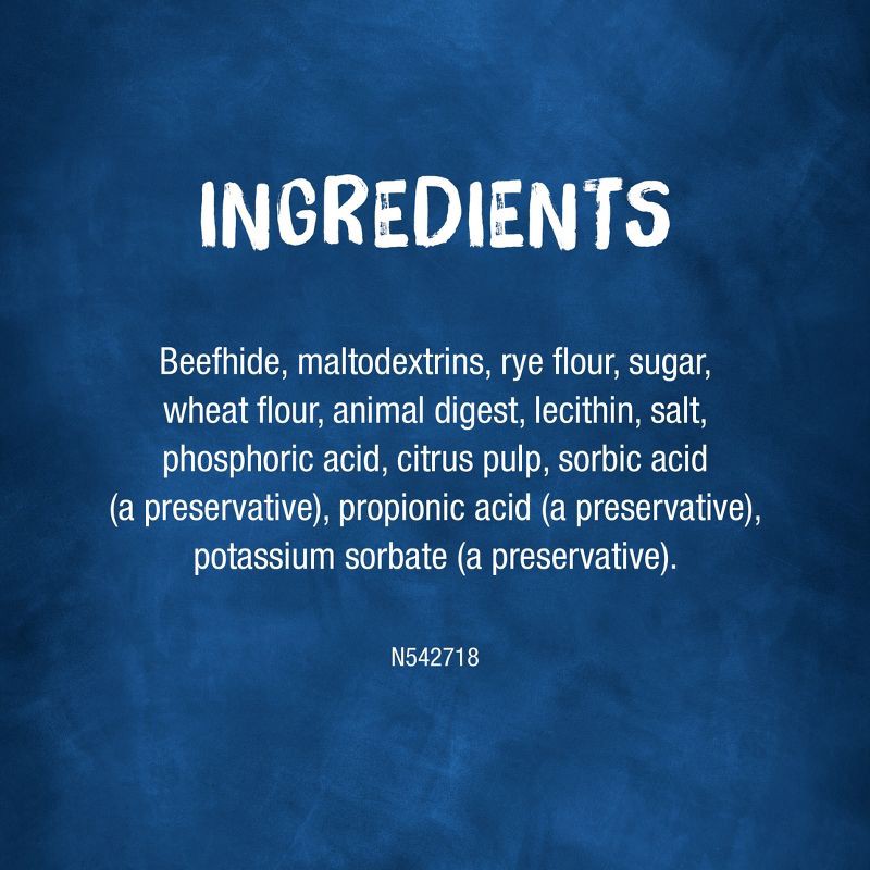 slide 6 of 12, Purina Busy Rawhide Chewy Beef Flavored Bones Rollhide Dog Treats Pouch - S/M - 9ct, 9 ct