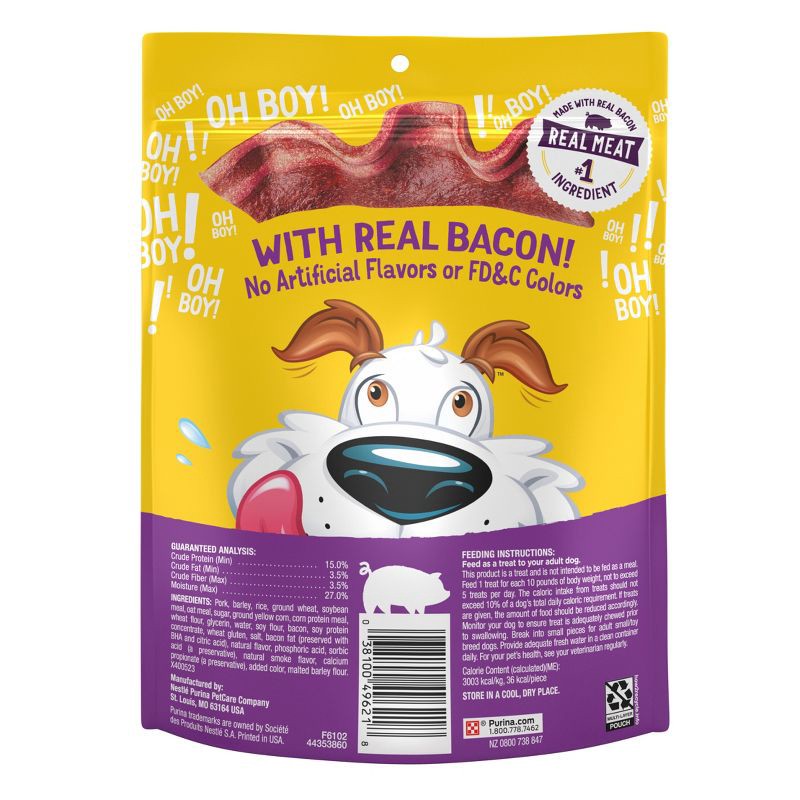 slide 2 of 10, Purina Beggin' Strips Original Bacon and Pork Flavor Chewy Training Dog Treats - 6oz, 6 oz