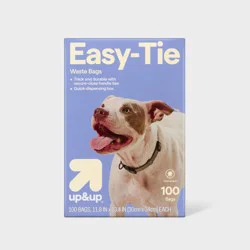 Fragrance Free Dog Waste Disposal Easy-Tie Handle Bags - 100ct - up&up™