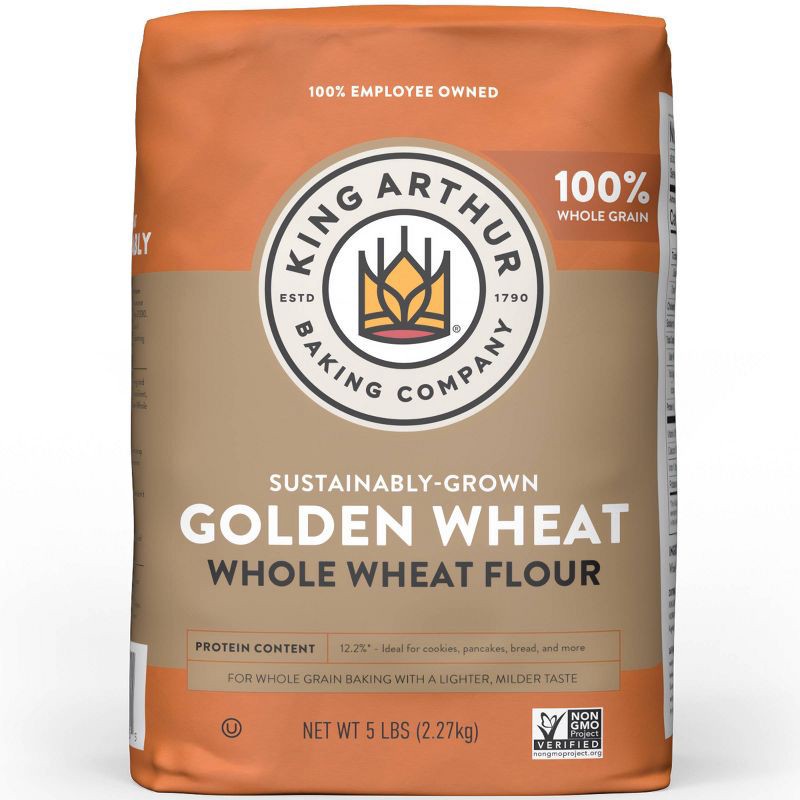 slide 1 of 9, King Arthur Flour Golden Whole Wheat - 5lbs, 5 lb