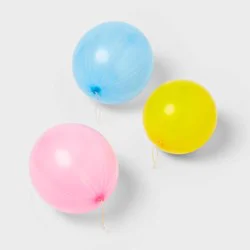 6ct Punch Balloons - Spritz™: Multicolor Party Supplies for Kids, Punching Balloons with Rubber Band, Ages 8+