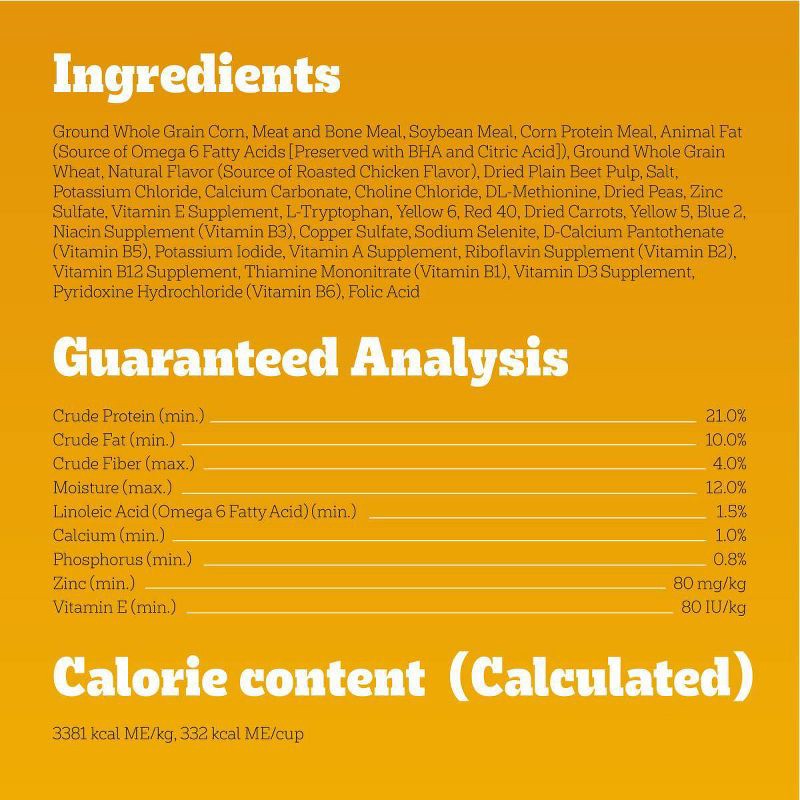 slide 12 of 14, Pedigree Roasted Chicken, Grain and Vegetable Flavor Dry Dog Food - 18lbs, 18 lb