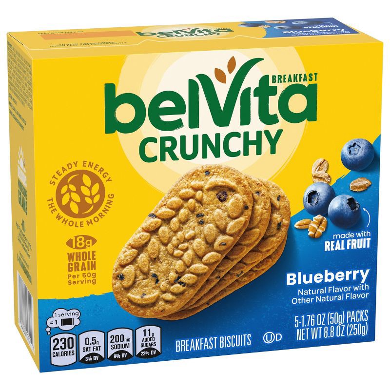slide 2 of 14, BelVita Blueberry Breakfast Biscuits - 8.8oz/5pk, 5 ct; 8.8 oz