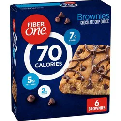 Fiber One Chocolate Chip Cookie Brownies - 6ct/5.64oz