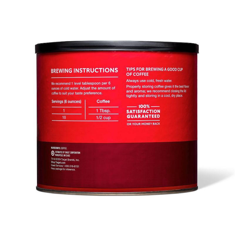 slide 2 of 3, Classic Roast Medium Roast Ground Coffee - 25.9oz - Market Pantry™, 25.9 oz