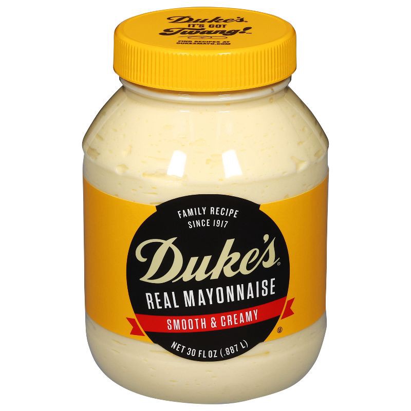 slide 1 of 4, Duke's Mayo Duke's Real Smooth & Creamy Mayonnaise 30 fl oz, 30 fl oz