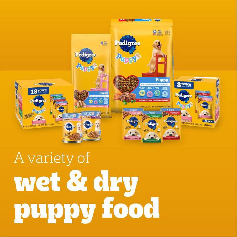 slide 12 of 12, Pedigree Chicken, Grain, Rice and Vegetable Flavor Puppy Dry Dog Food - 14lbs, 14 lb