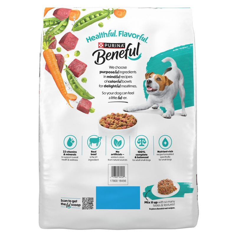 slide 2 of 14, Purina Beneful IncrediBites Small Bite Real Beef Flavor Dry Dog Food for Small Dogs - 14lbs, 14 lb