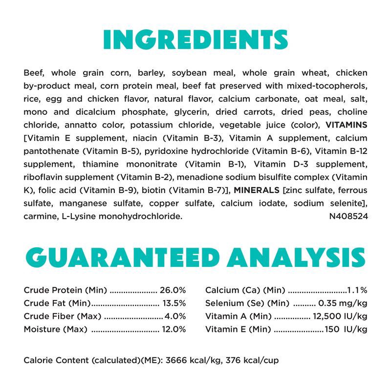 slide 7 of 14, Purina Beneful IncrediBites Small Bite Real Beef Flavor Dry Dog Food for Small Dogs - 14lbs, 14 lb