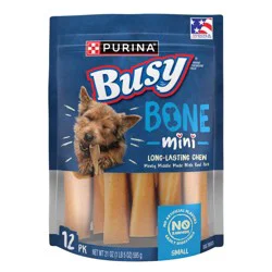 Purina Busy Bone Mini Chewy Pork Flavor Dog Treats - 21oz/12ct