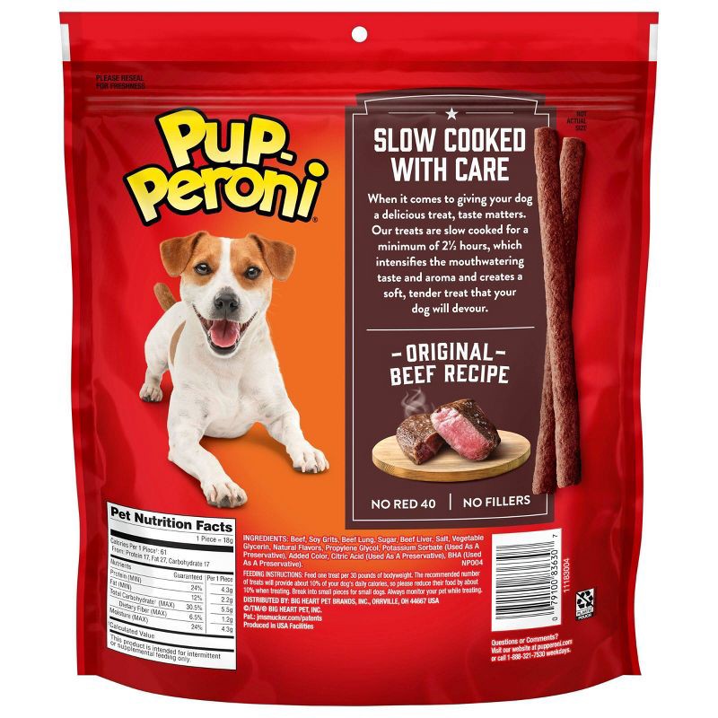 slide 2 of 7, Pup-Peroni Beef Flavor Chewy Dog Treats - 22.5oz, 22.5 oz