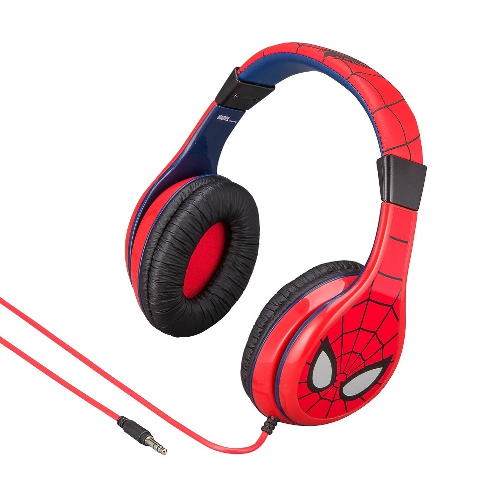 slide 2 of 4, Disney Marvel Spider-Man Kids' On-the-Ear Wired Headphones, 1 ct