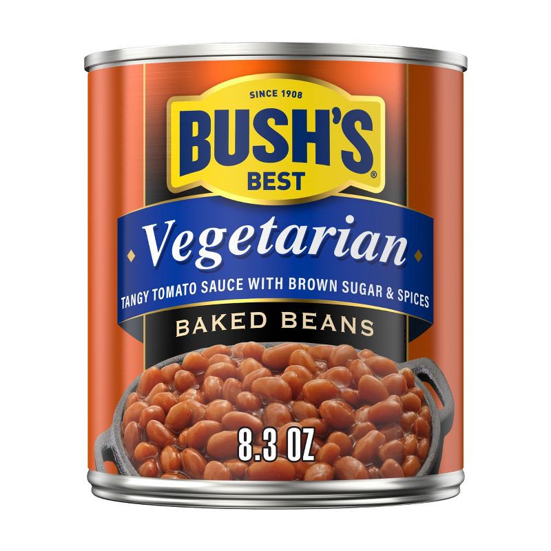 slide 1 of 8, Bush's Vegetarian Baked Beans - 8.3oz, 8.3 oz