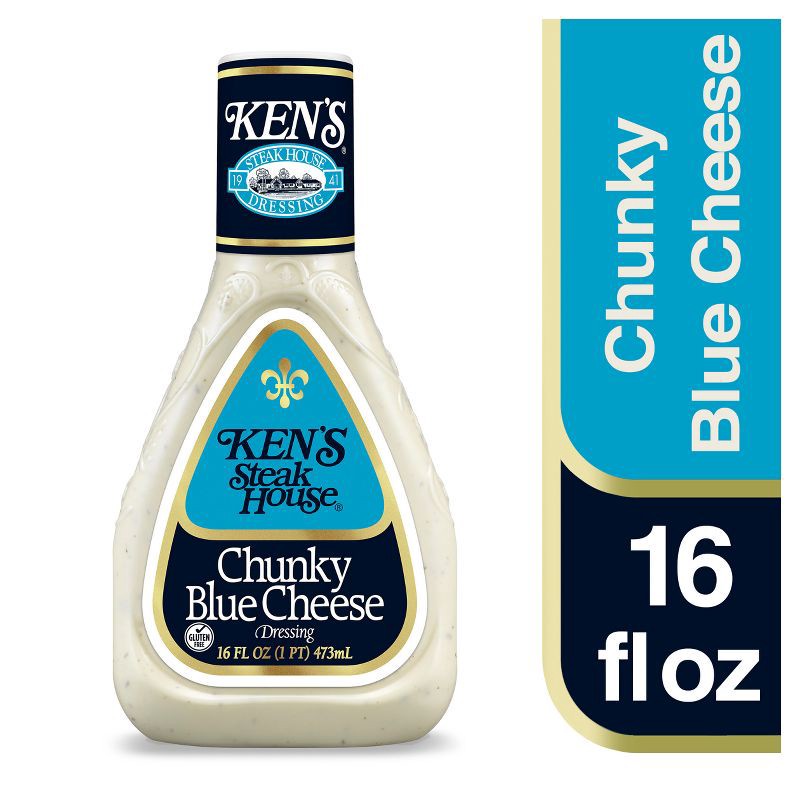 slide 2 of 7, Ken's Steak House Chunky Blue Cheese Salad Dressing - 16fl oz, 16 fl oz
