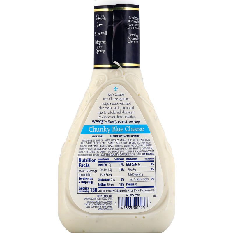 slide 4 of 7, Ken's Steak House Chunky Blue Cheese Salad Dressing - 16fl oz, 16 fl oz