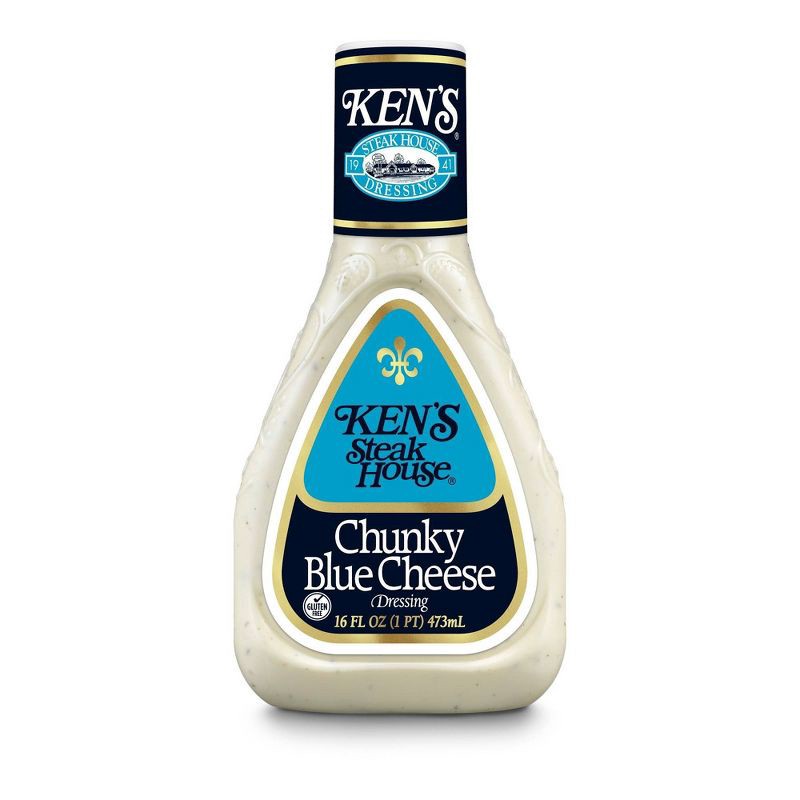 slide 1 of 5, Ken's Steak House Chunky Blue Cheese Salad Dressing - 16fl oz, 16 fl oz